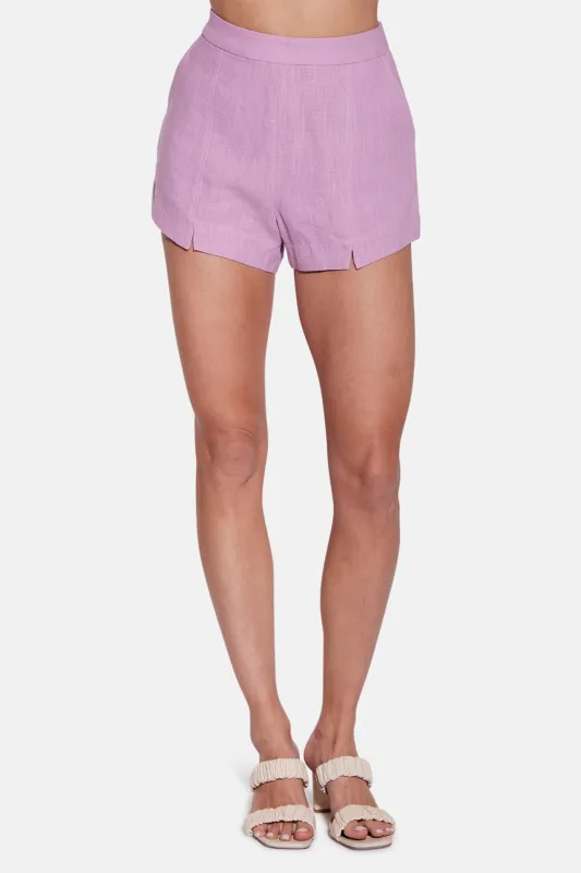 Savanna Linen Short Lilac sold by Blue & Cream