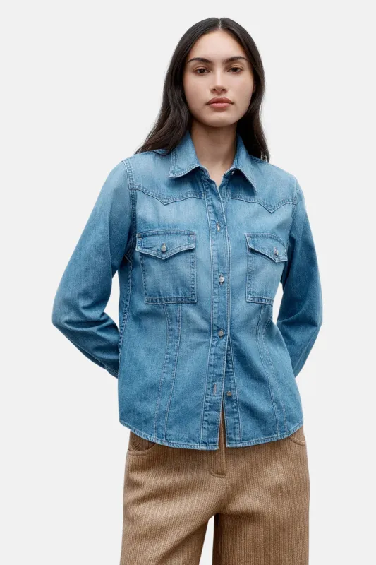 Mustang Sally Shirt in Vintage Wash sold by Blue & Cream