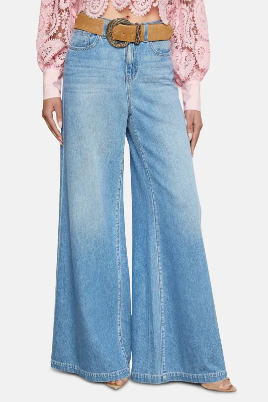 Quincy Wide-Leg Jean Caster sold by Blue & Cream