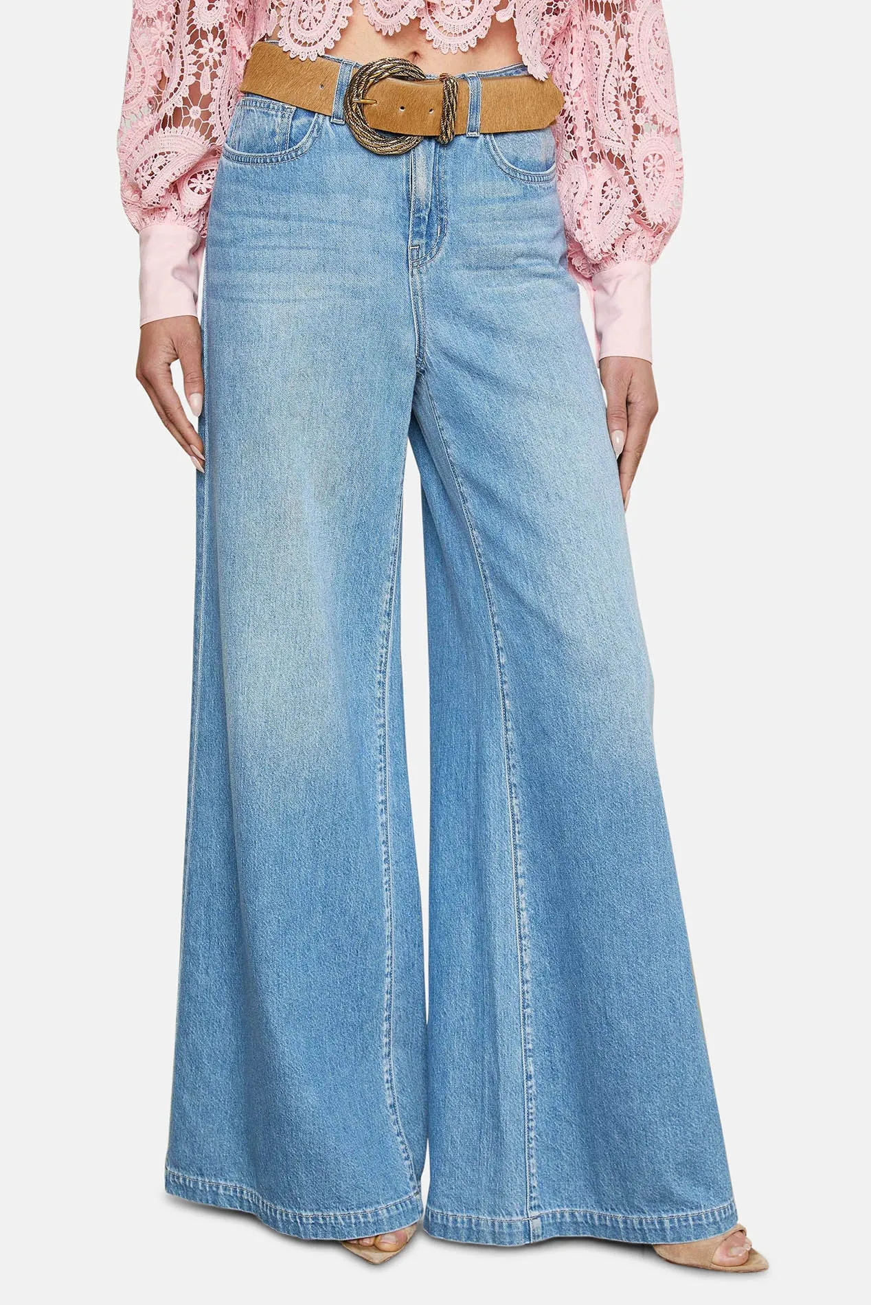 Quincy Wide-Leg Jean Caster sold by Blue & Cream