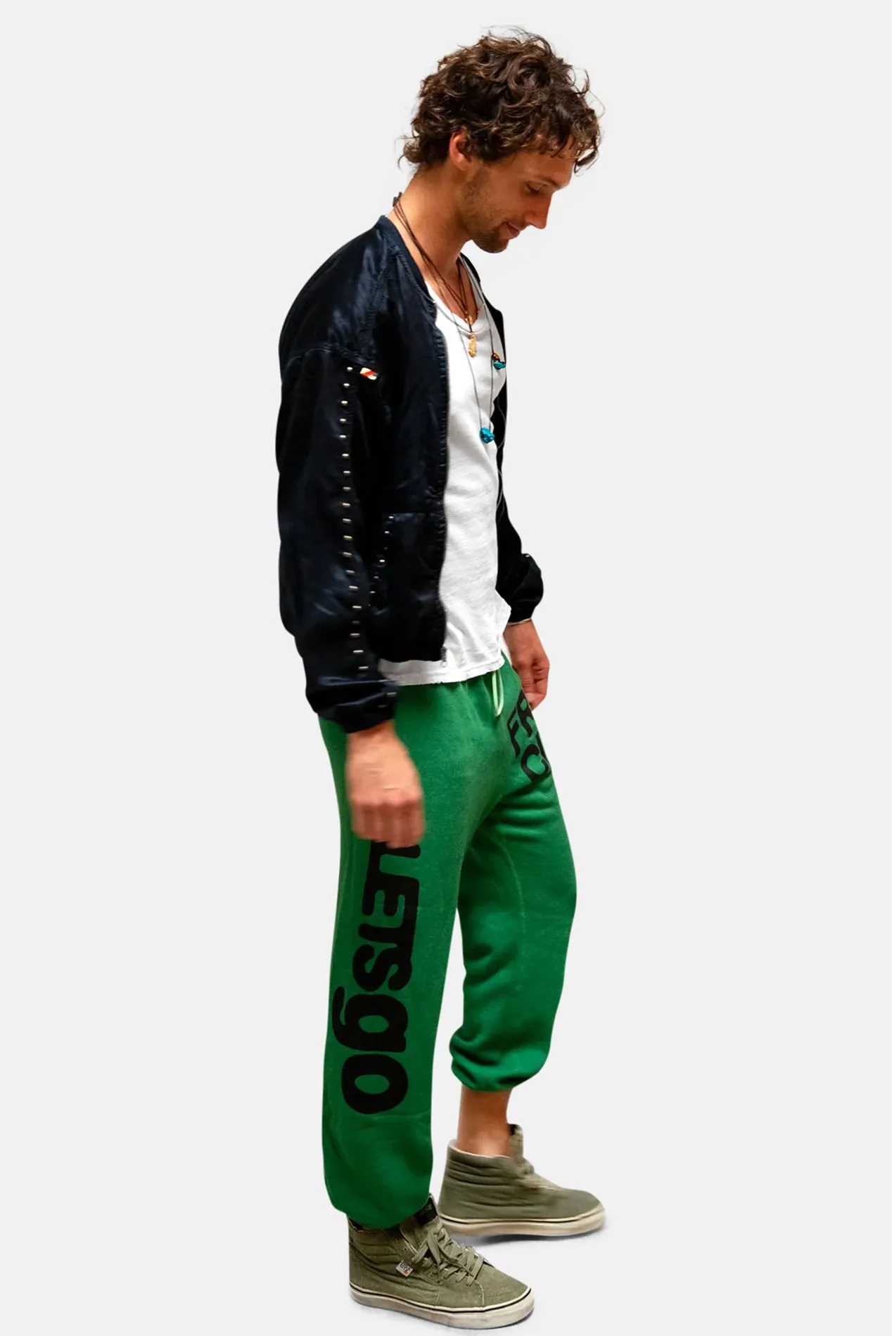 Circa'99 OG LETSGO Oldschool Polyblend Fluff Sweat School Green sold by Blue & Cream product image thumbnail 2