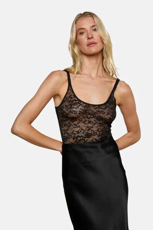 Vinka Lace Tank Black sold by Blue & Cream
