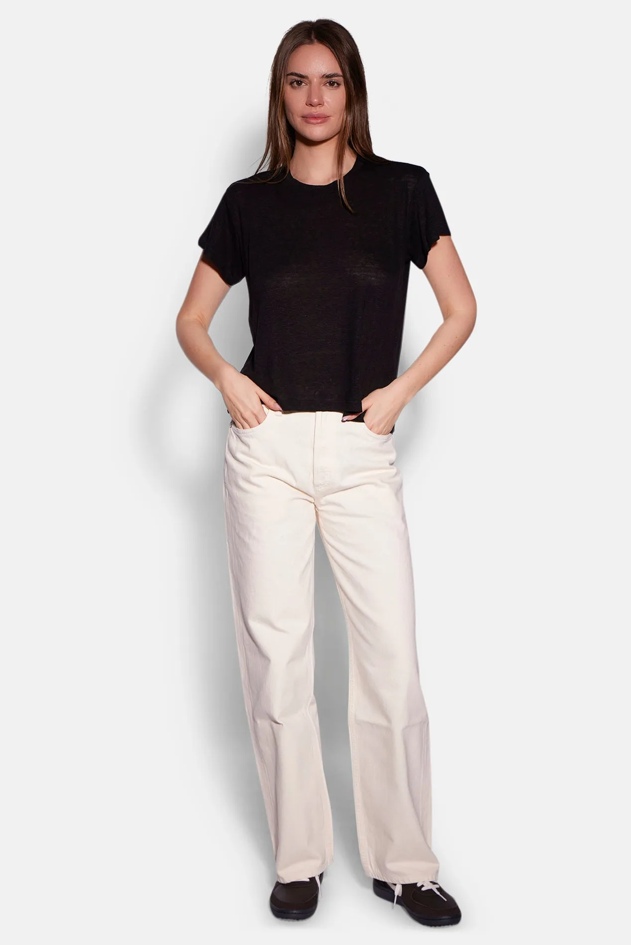 Cece Linen Tee Black sold by Blue & Cream product image thumbnail 4