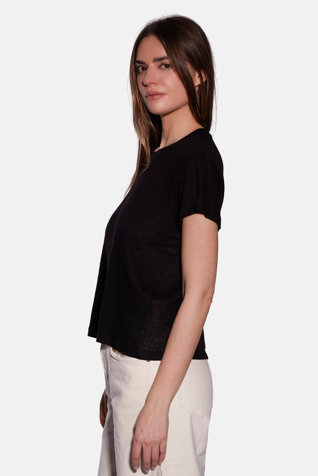 Cece Linen Tee Black sold by Blue & Cream product image thumbnail 2