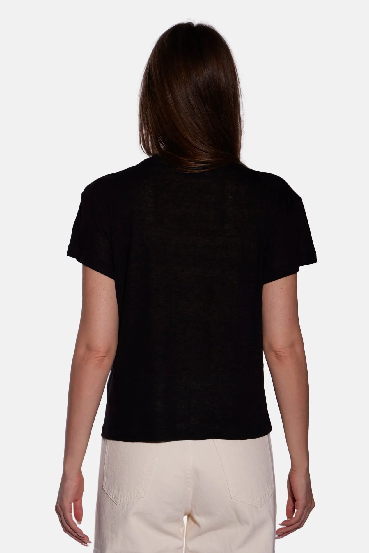 Cece Linen Tee Black sold by Blue & Cream product image thumbnail 3