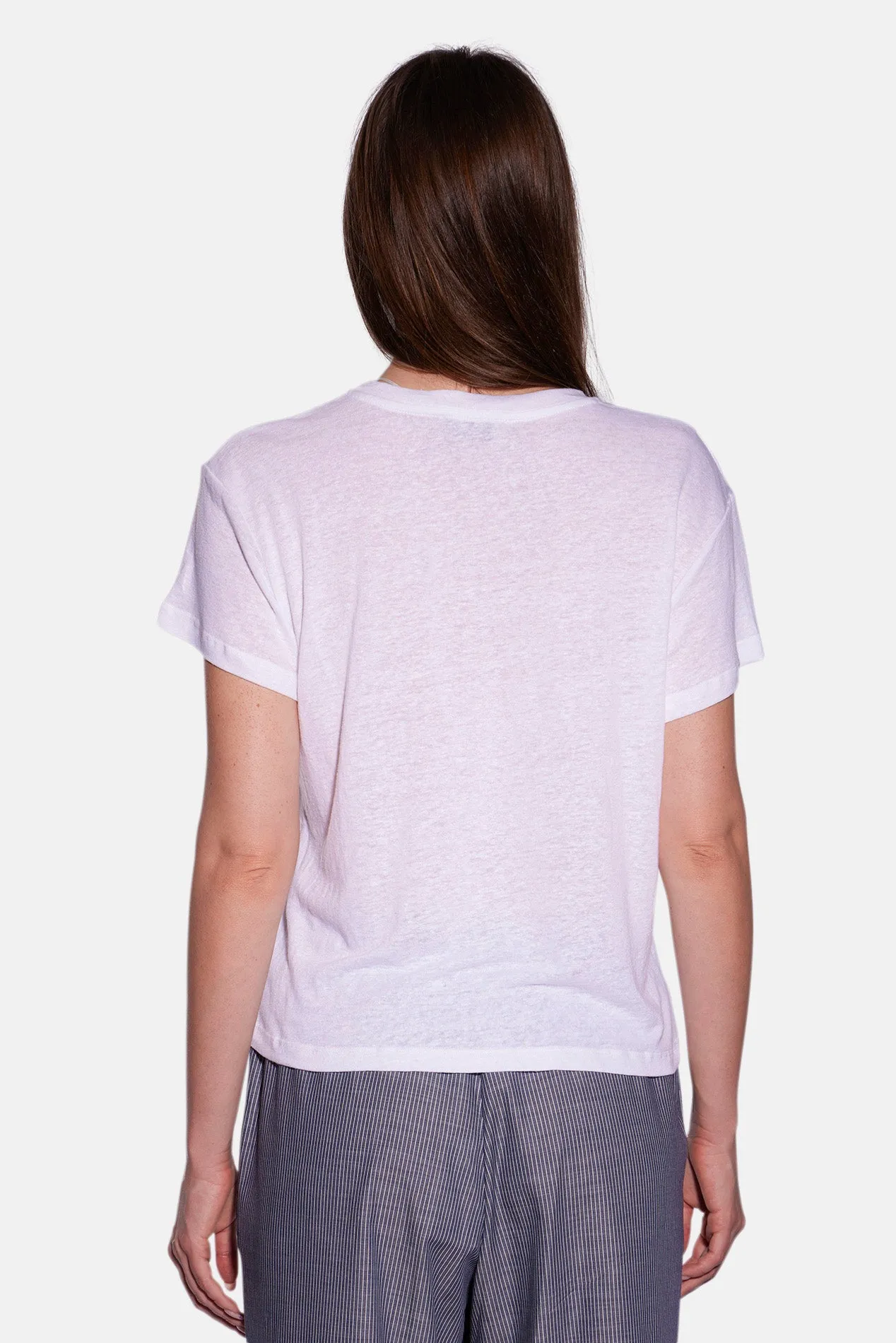 Cece Linen Tee White sold by Blue & Cream product image thumbnail 3
