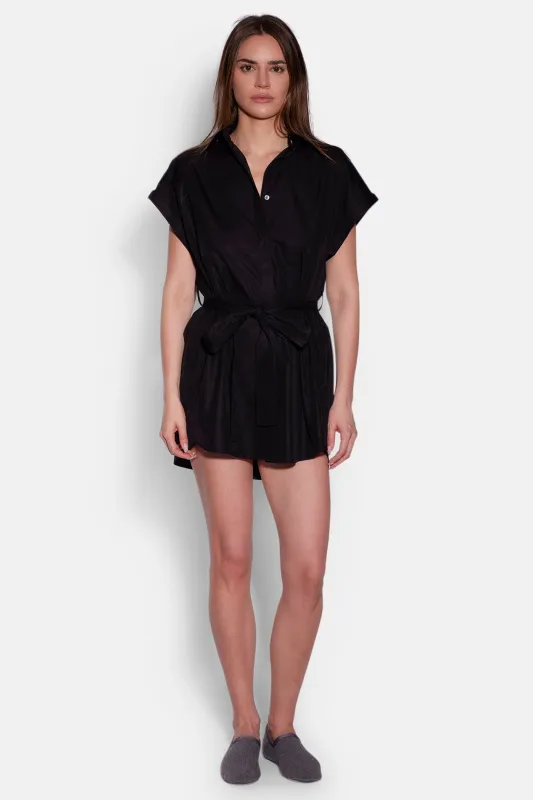 Maidstone Mini Shirt Dress Black sold by Blue & Cream
