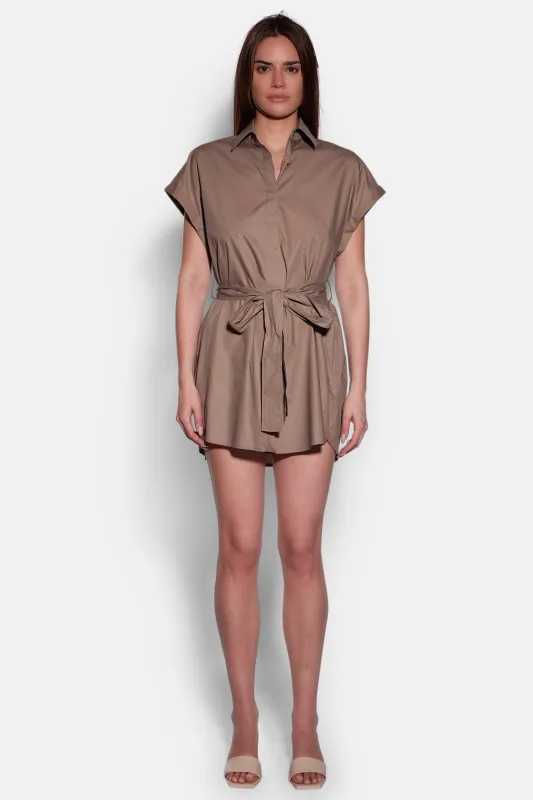 Maidstone Mini Shirt Dress Olive sold by Blue & Cream