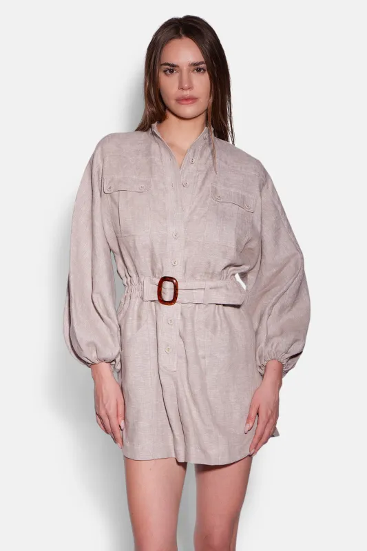 Amelia Playsuit Natural sold by Blue & Cream