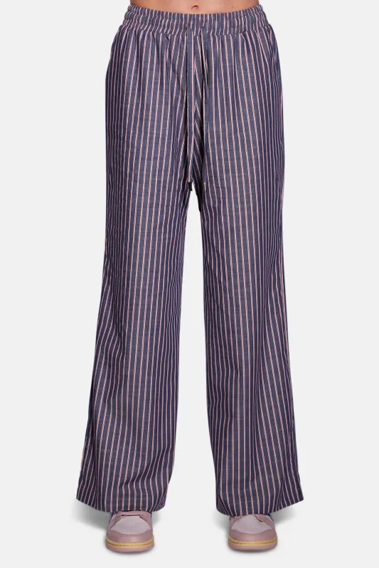 Georgica Beach Poplin Pant Denim/Red Stripe sold by Blue & Cream