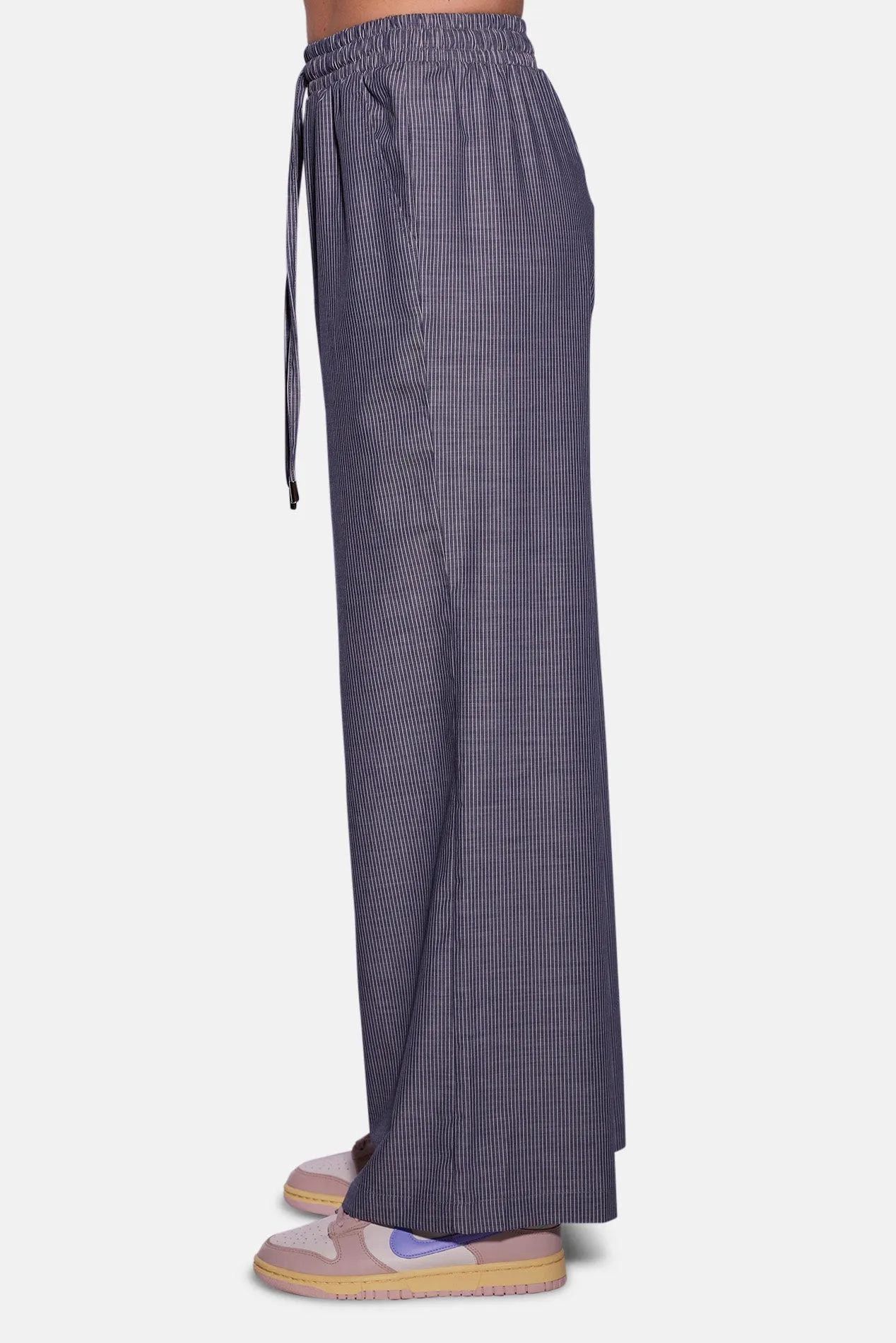 Georgica Beach Poplin Pant Chambray Mini Stripe sold by Blue & Cream product image thumbnail 3