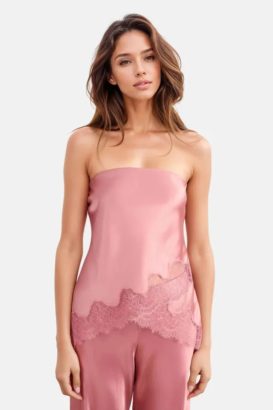 Odessa Strapless Camisole Elderberry sold by Blue & Cream