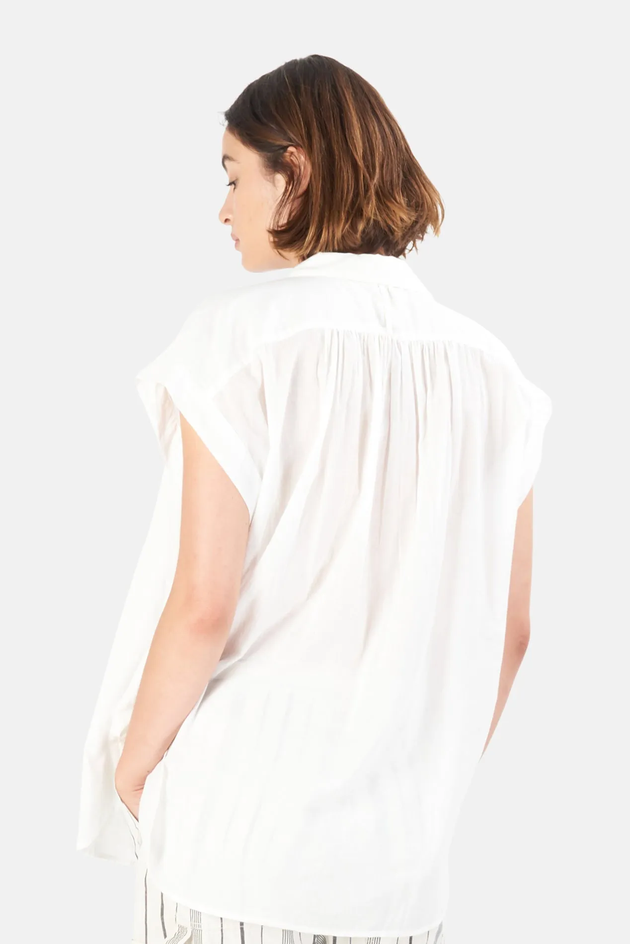 Normandy Blouse Ivory sold by Blue & Cream product image thumbnail 4