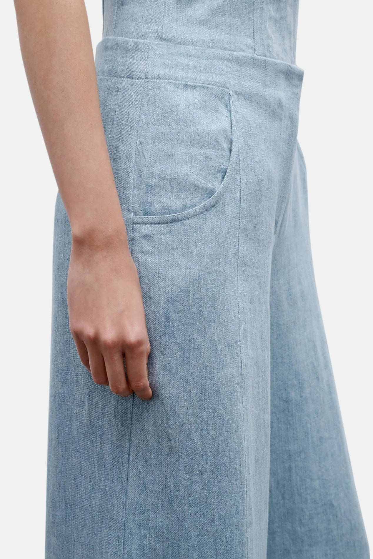 Demie Pant In Hemp Light Indigo sold by Blue & Cream product image thumbnail 5