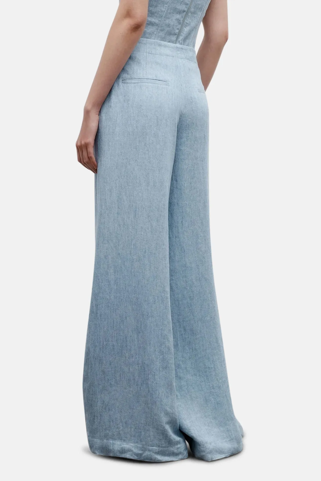 Demie Pant In Hemp Light Indigo sold by Blue & Cream product image thumbnail 2