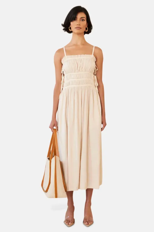 Lola Dress Gardenia sold by Blue & Cream