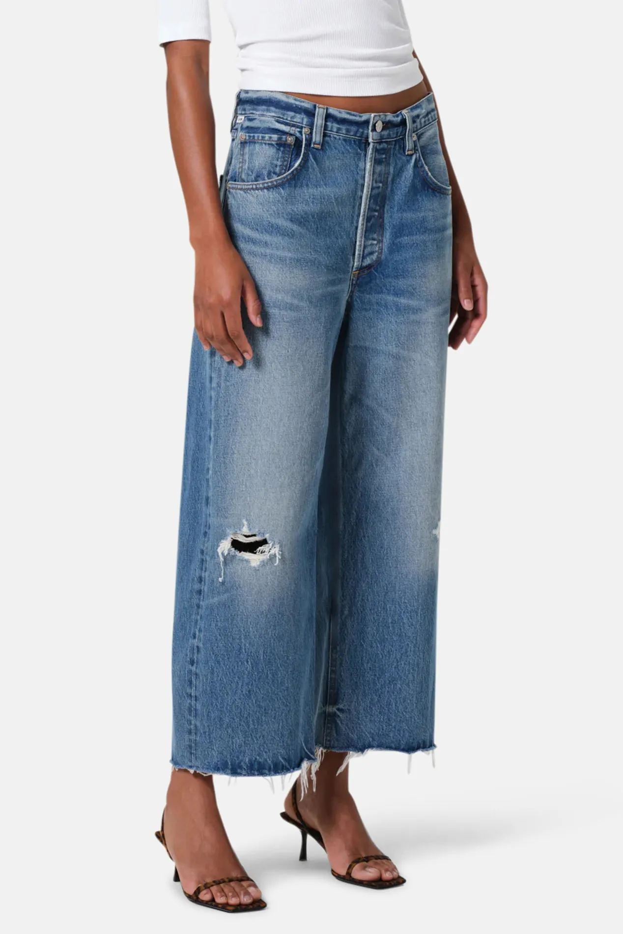 Ayla Raw Hem Crop in Solano sold by Blue & Cream product image thumbnail 2