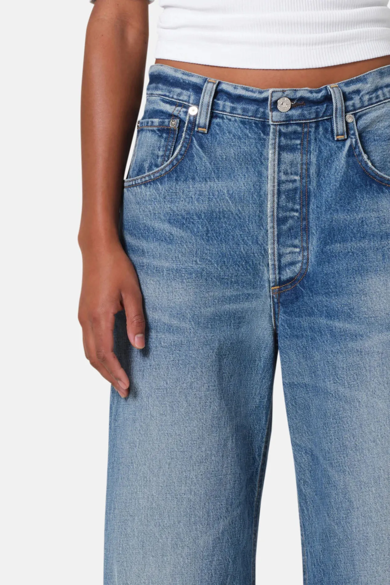 Ayla Raw Hem Crop in Solano sold by Blue & Cream product image thumbnail 5