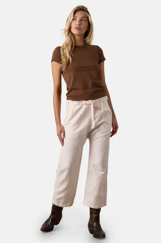 Akari Tie Waist Pants Ivory made by NSF