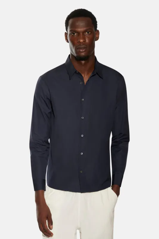 Joseph Button Up Shirt Rich Navy made by Blue & Cream