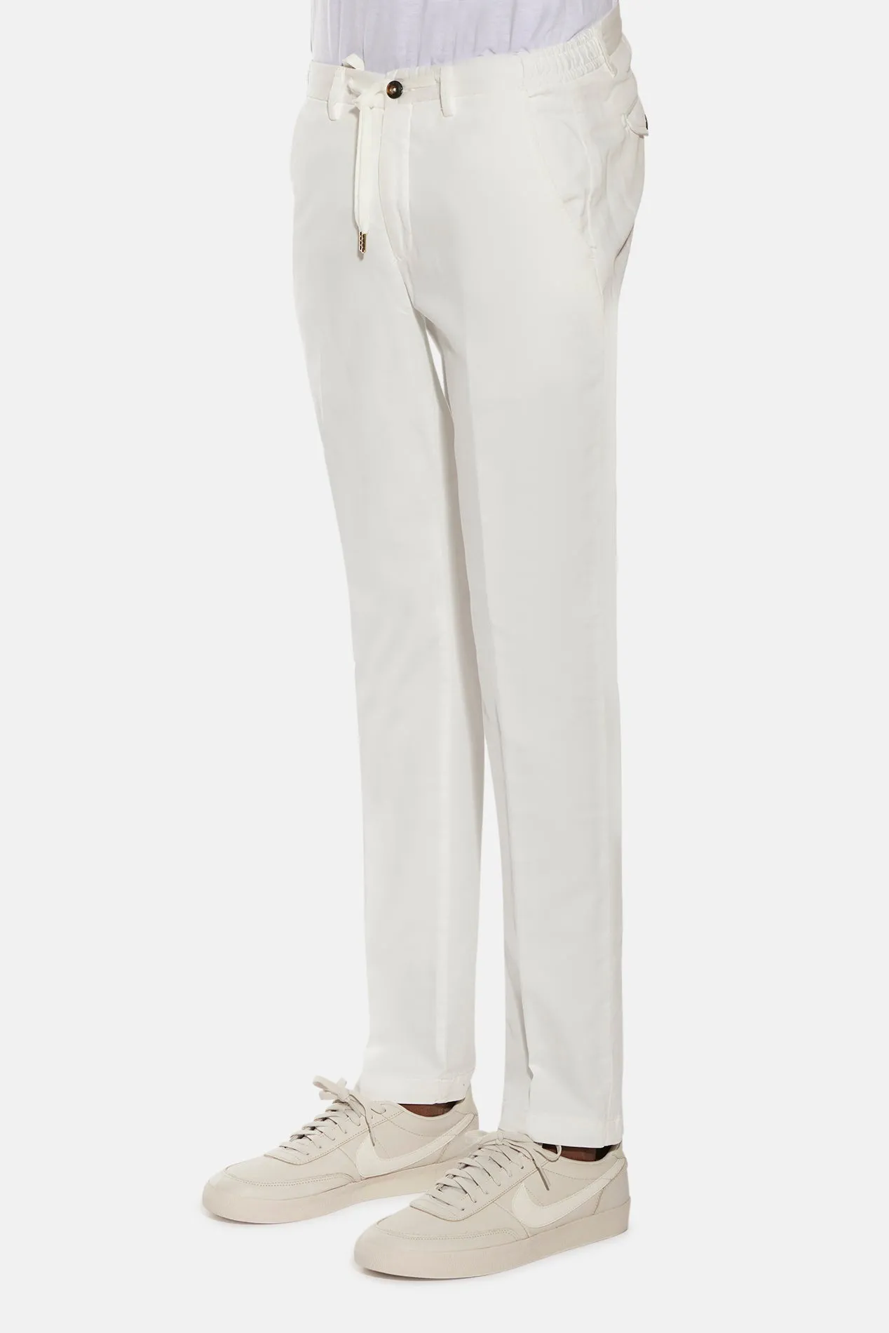 Smooth Cotton Pant White sold by Blue & Cream product image thumbnail 2