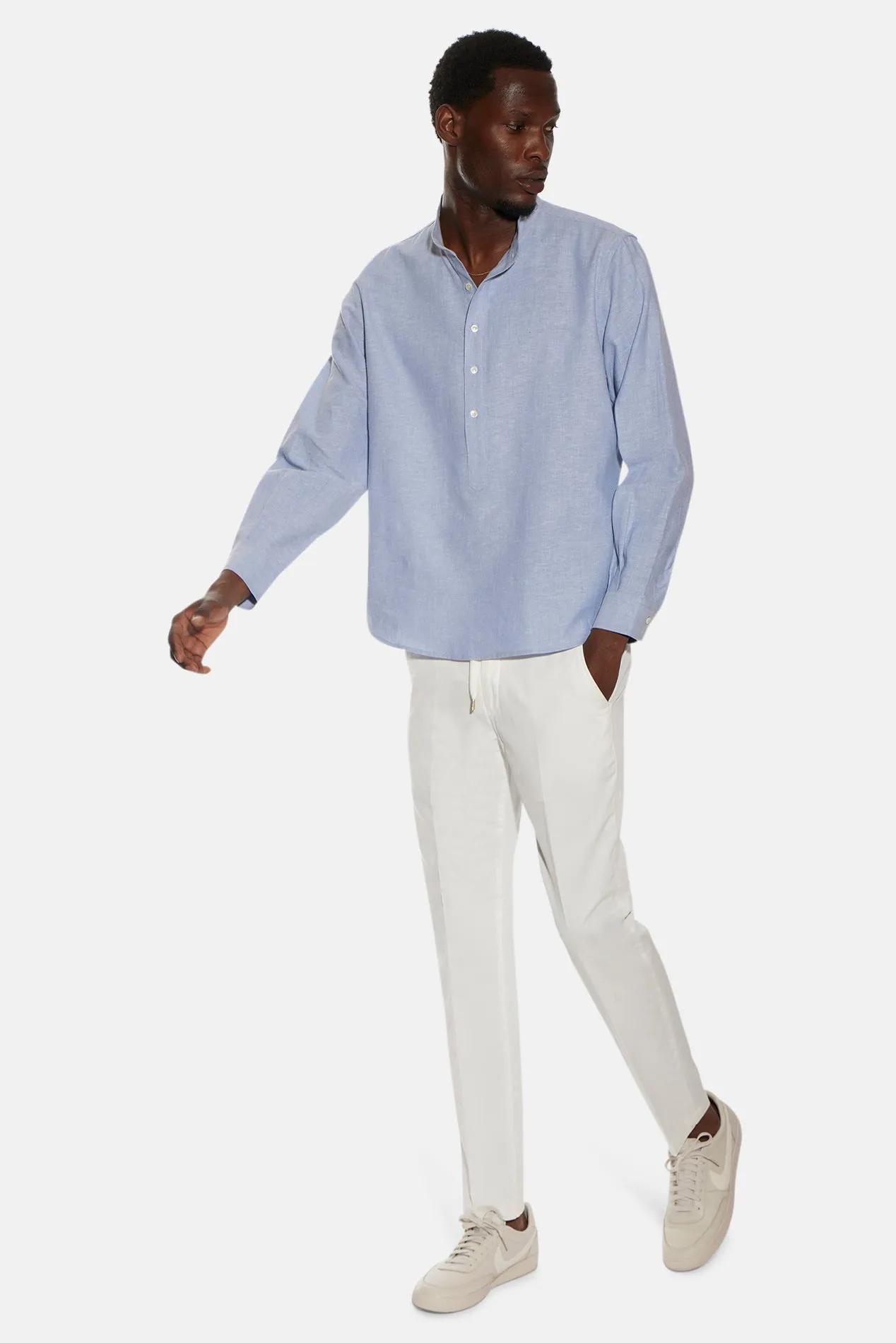 Smooth Cotton Pant White sold by Blue & Cream product image thumbnail 4