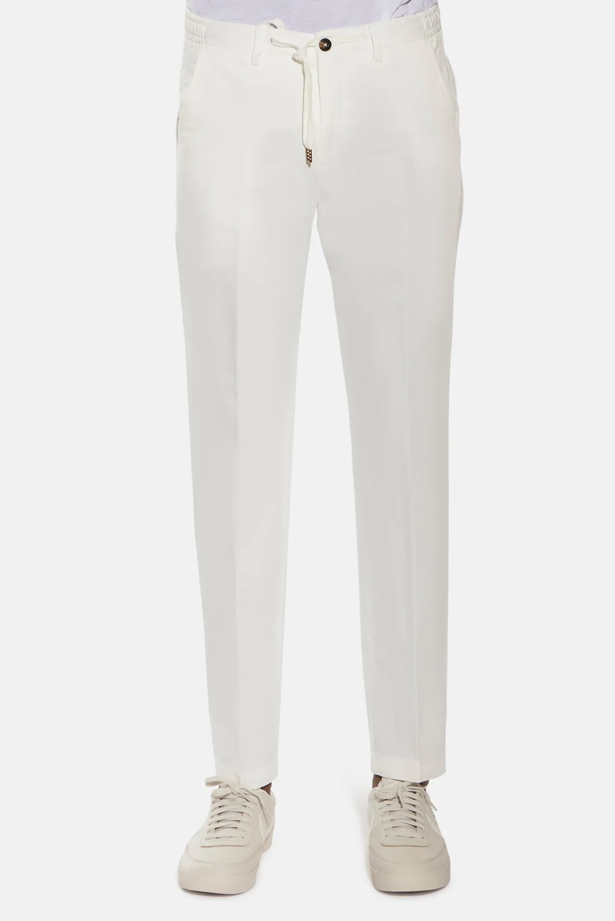 Smooth Cotton Pant White sold by Blue & Cream