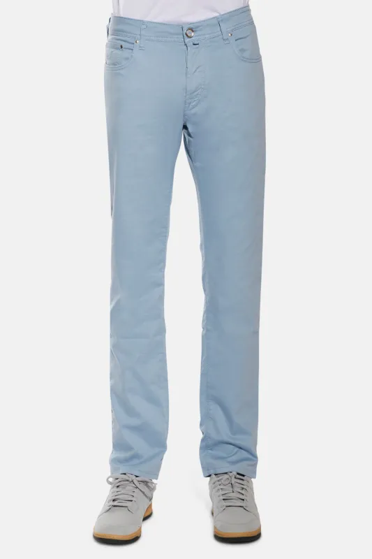 Bard Soft Twill Leather Patch Sky Blue sold by Blue & Cream