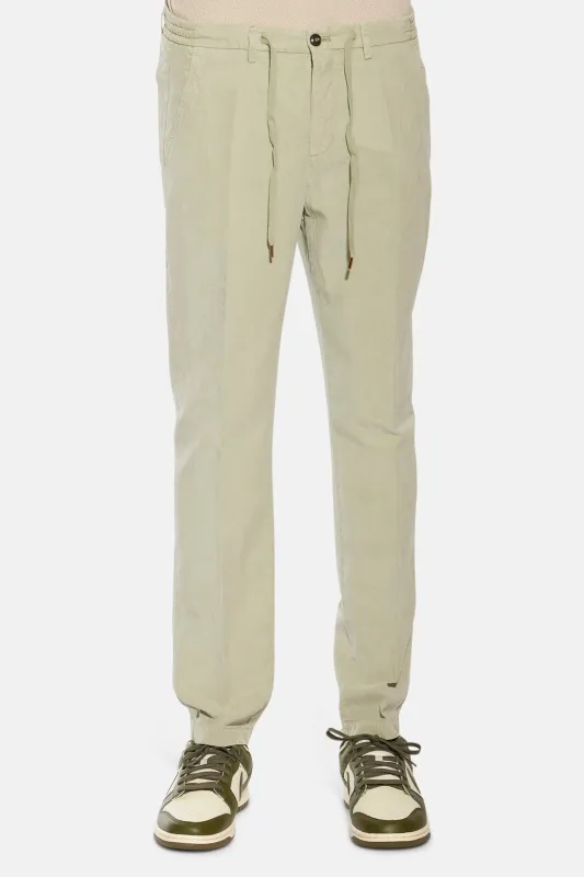 Cotton Linen Pant Sage sold by Blue & Cream