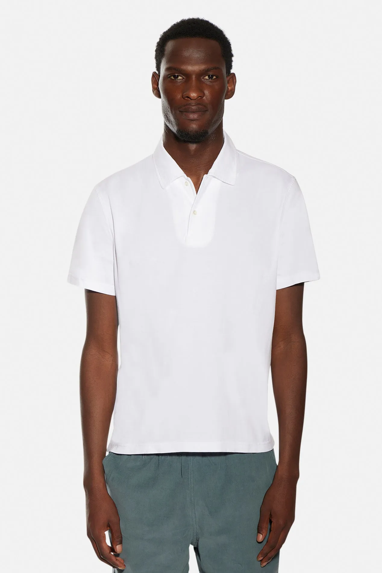 Classic Short Sleeve Polo White sold by Blue & Cream