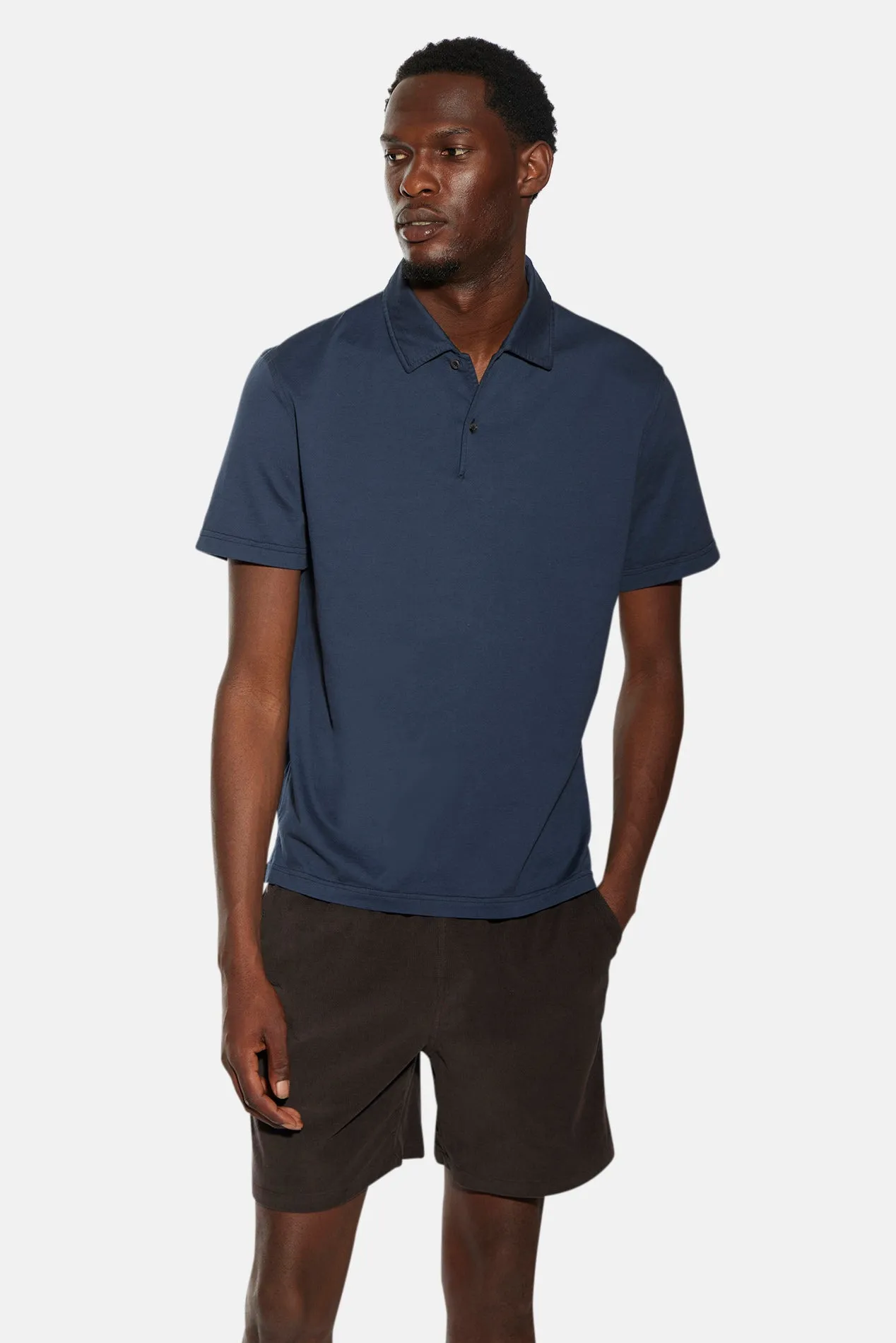 Classic Short Sleeve Polo Navy sold by Blue & Cream product image thumbnail 4