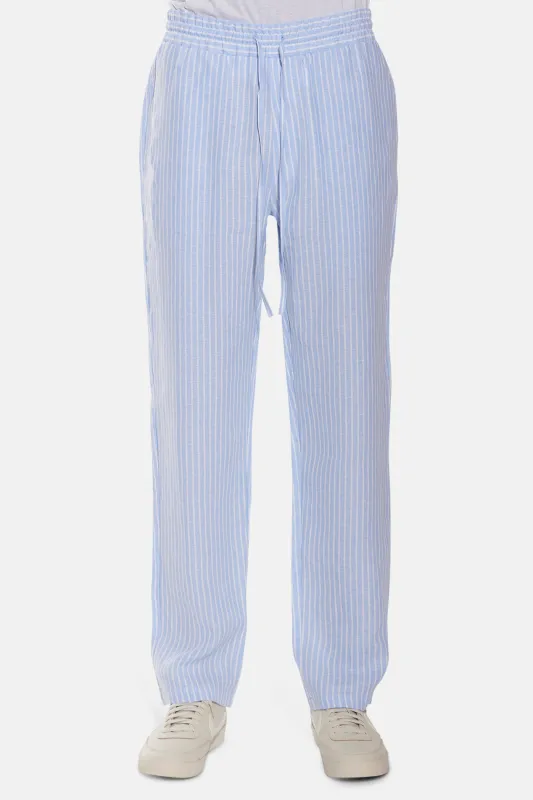 Best Linen Pant Blue/White Stripe sold by Blue & Cream