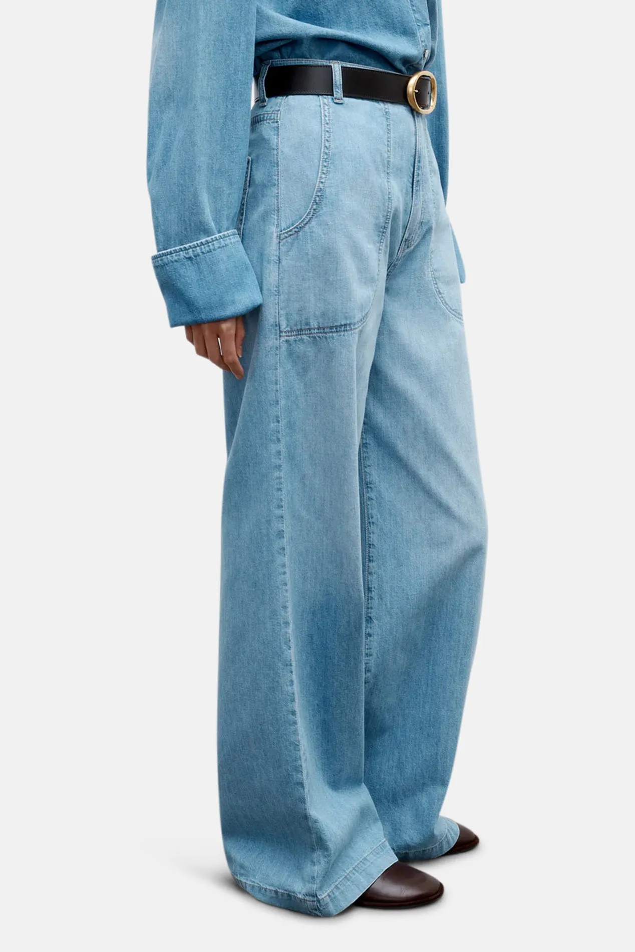Mecox Beach Pant In Linen Cotton Vintage Wash sold by Blue & Cream product image thumbnail 3