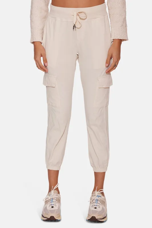 Harris Drop Cargo Joggers French Vanilla sold by Blue & Cream