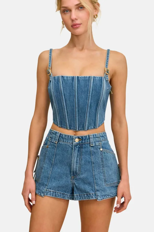 Lauren Top Medium Stone Wash sold by Blue & Cream