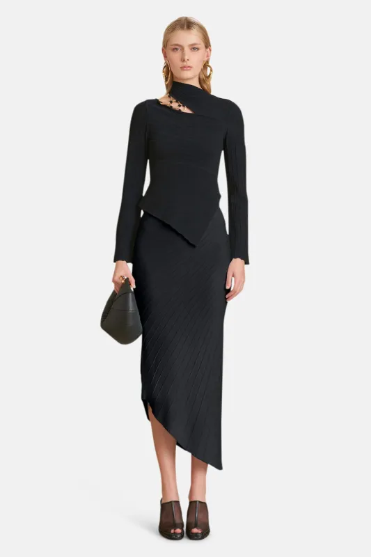 Ewen Knit Skirt Black sold by Blue & Cream