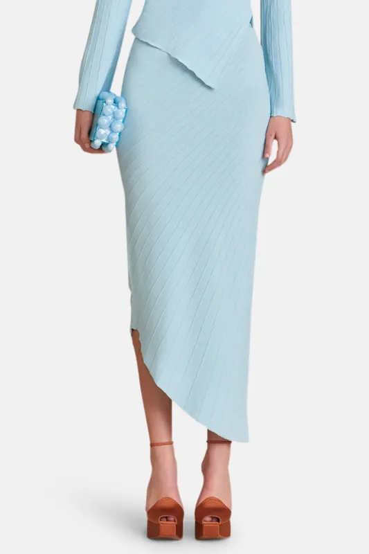 Ewen Knit Skirt Hydrangea sold by Blue & Cream