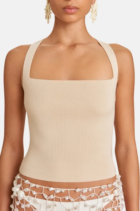 Crawford Knit Top Beach sold by Blue & Cream