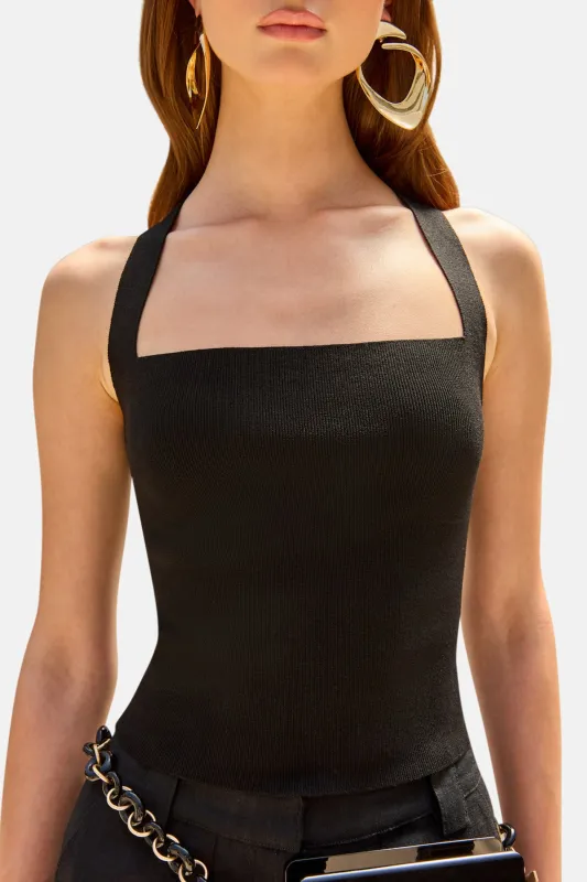 Crawford Knit Top Black sold by Blue & Cream