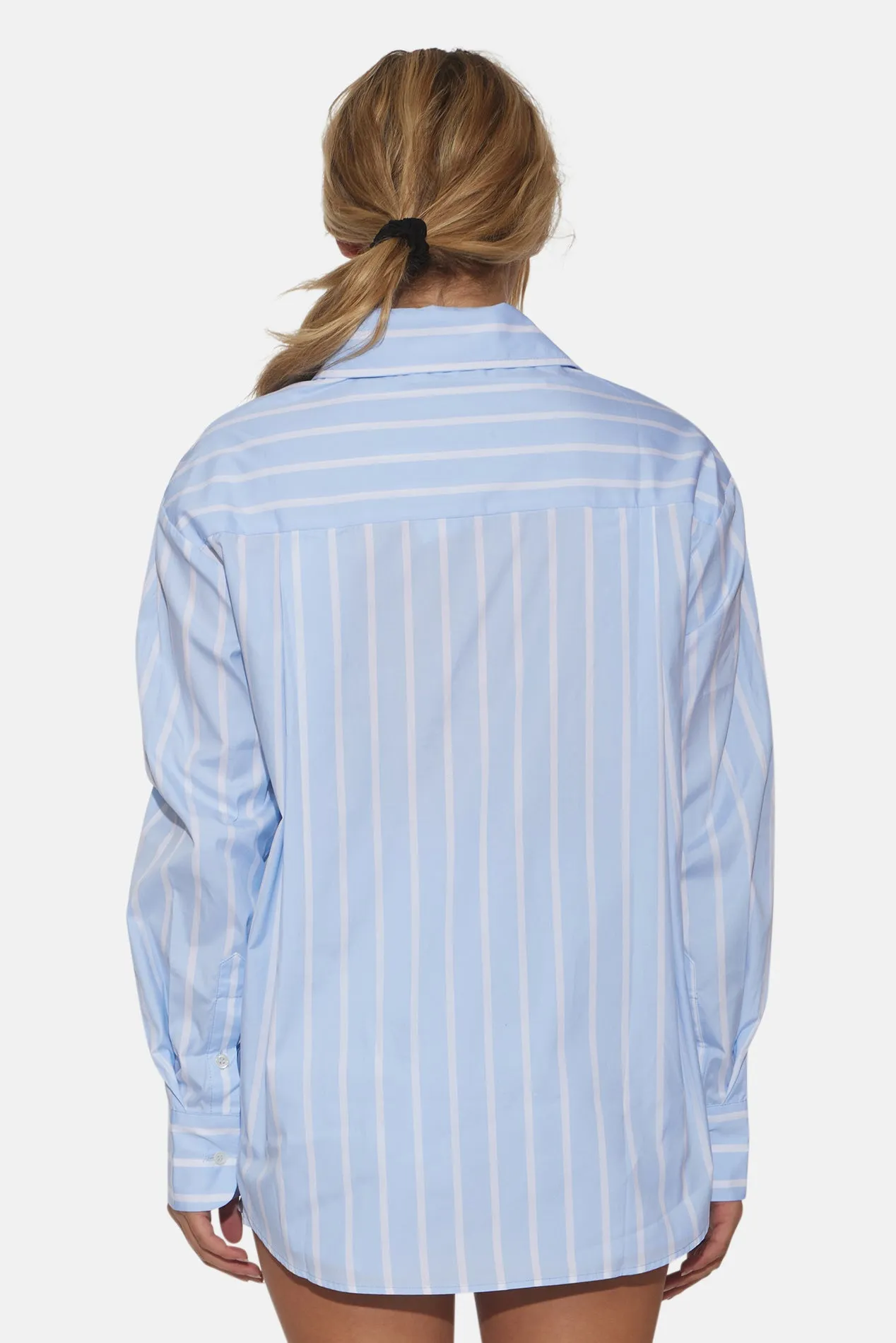 Poplin Set Wide Stripe Sky/White sold by Blue & Cream product image thumbnail 4