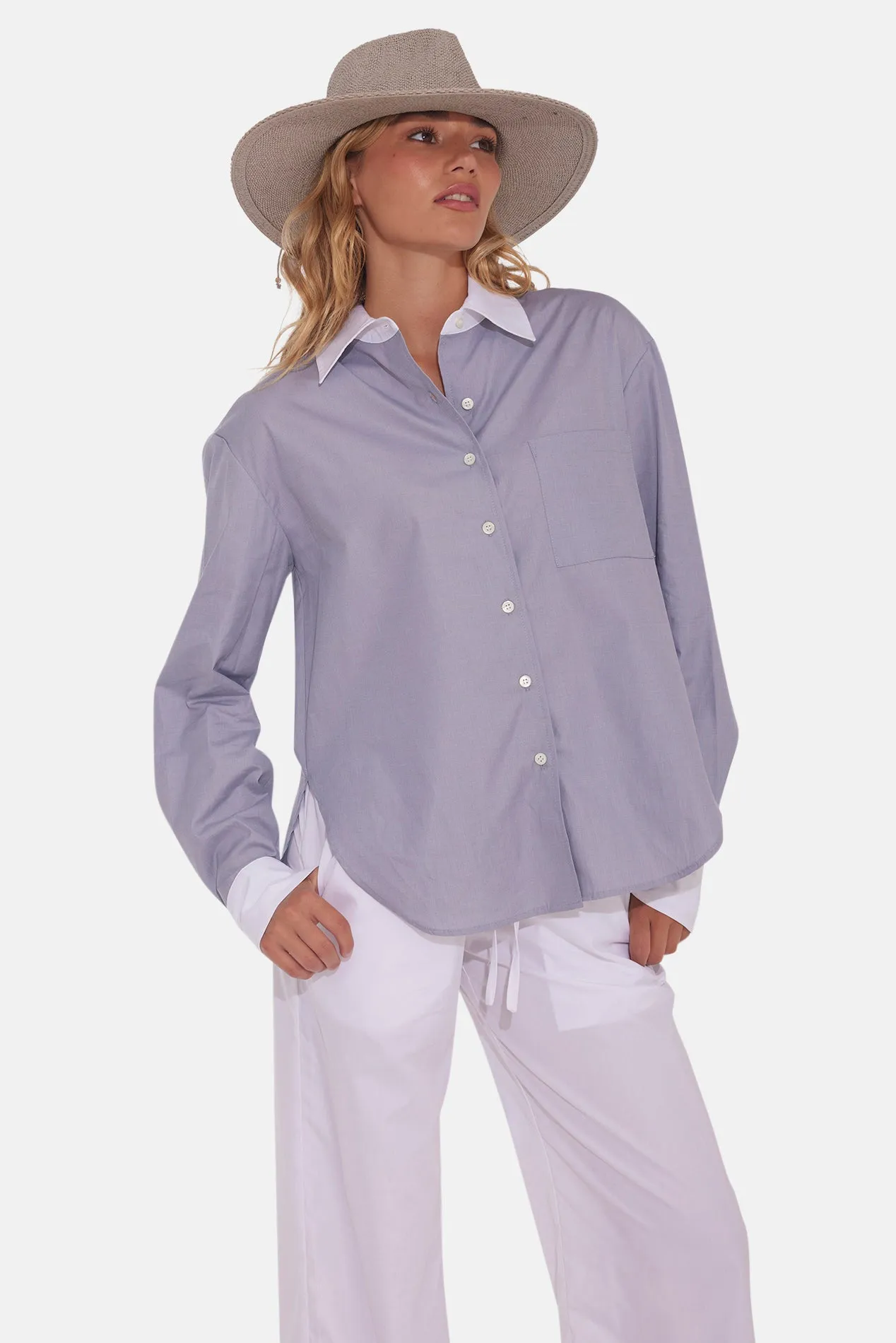 Poplin Set Grey/White sold by Blue & Cream