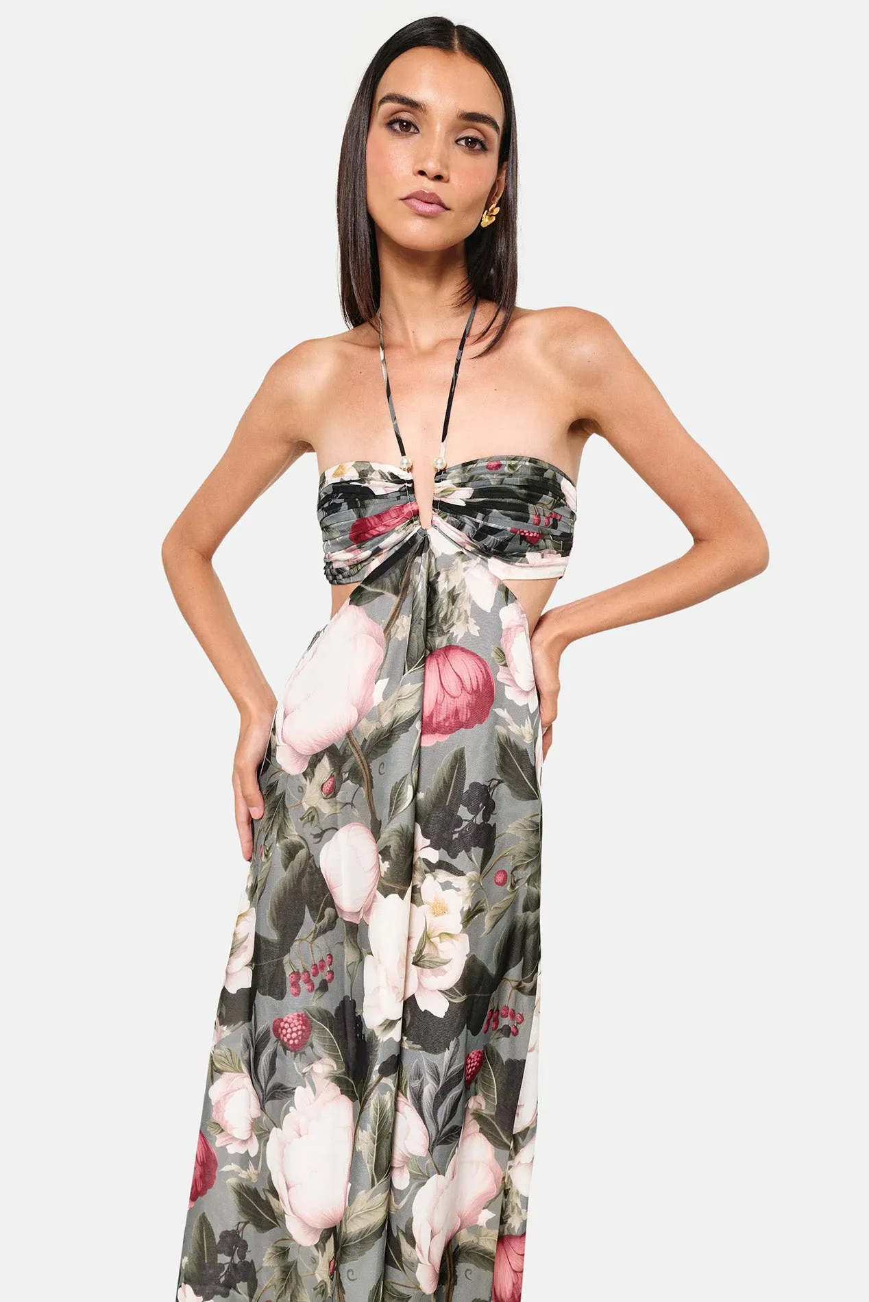 Calliope Chiffon Dress Bayou Bloom sold by Blue & Cream product image thumbnail 5