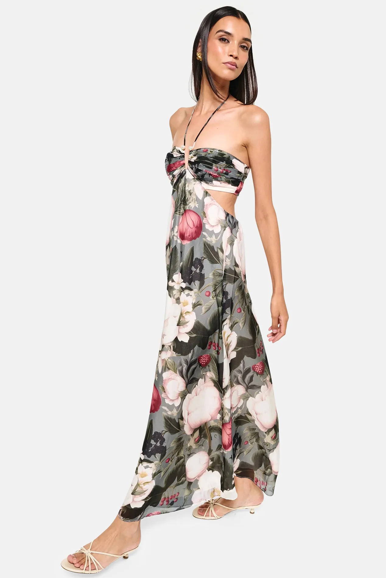 Calliope Chiffon Dress Bayou Bloom sold by Blue & Cream product image thumbnail 4