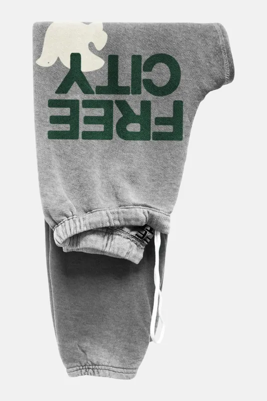 FREECITY LARGE Sweatpant Heather Army sold by Blue & Cream