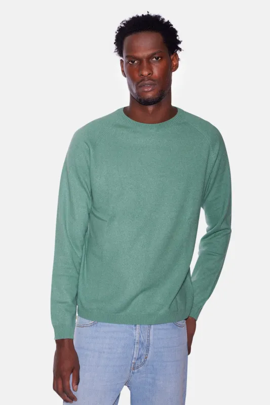 Meadow Raglan Crewneck Aloe sold by Blue & Cream