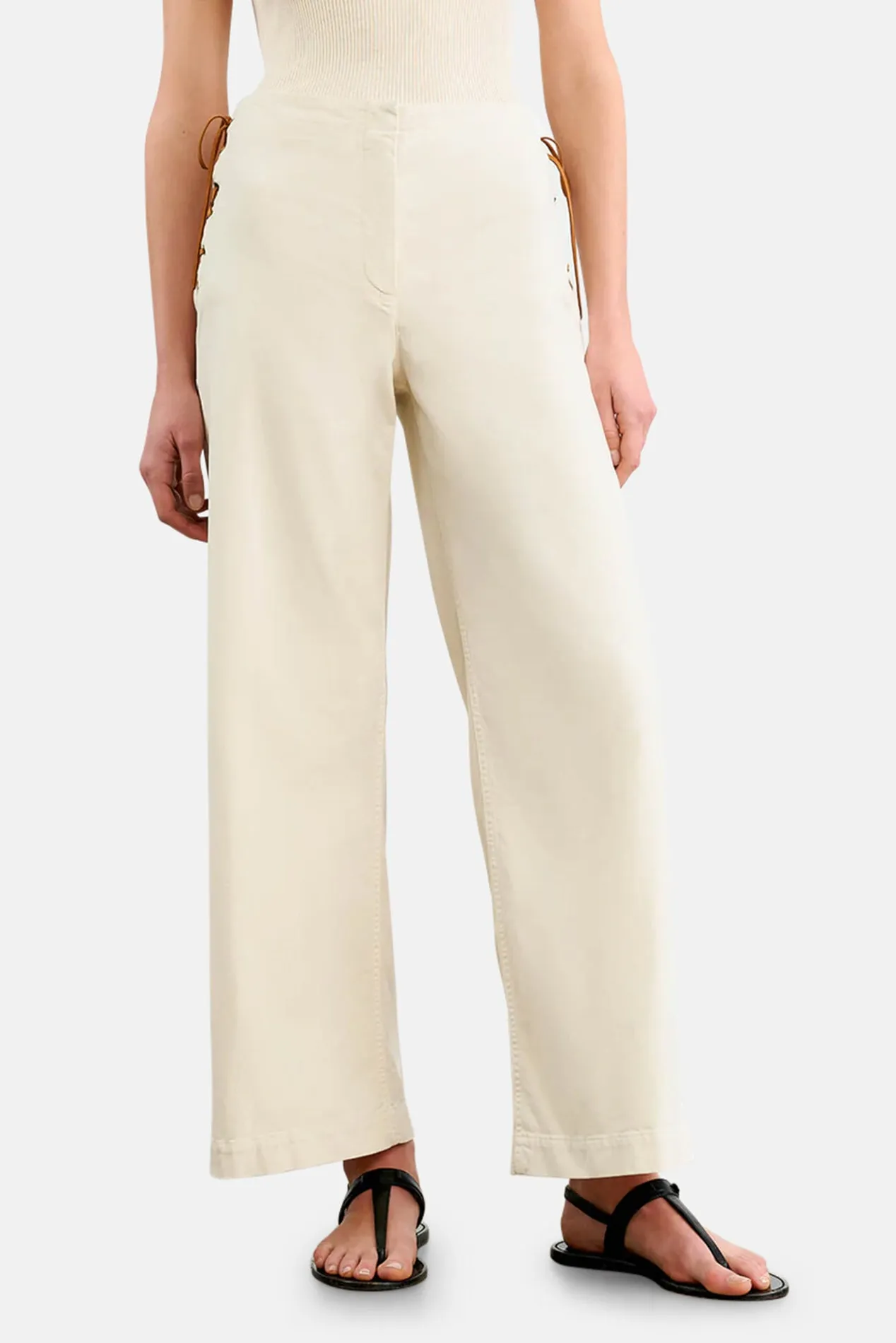 Hartley Pant Stone sold by Blue & Cream