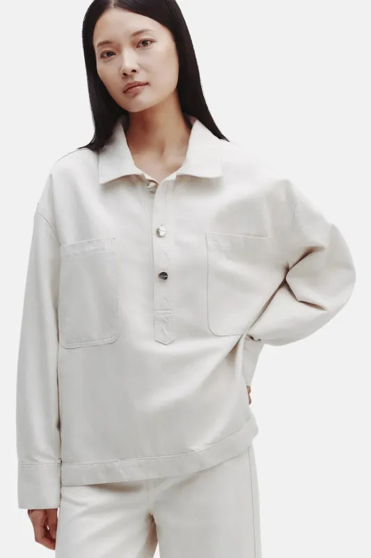 At Ease Shirt Natural sold by Blue & Cream