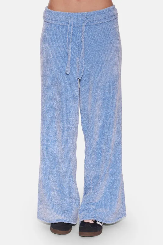 Miley Chenille Wide Leg Pant Ocean Breeze sold by Blue & Cream