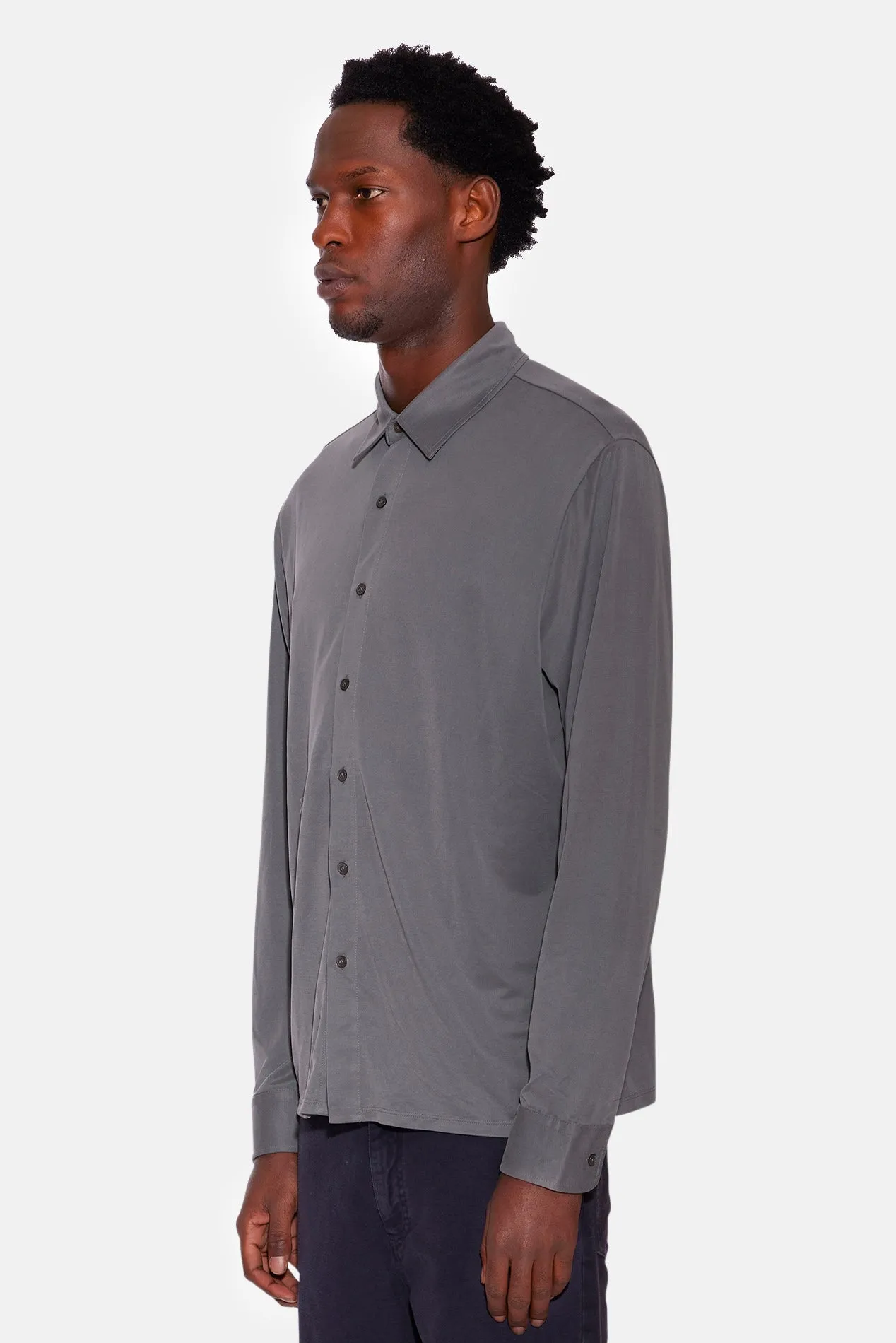 Micro Pique Shirt Dark Olive sold by Blue & Cream product image thumbnail 2