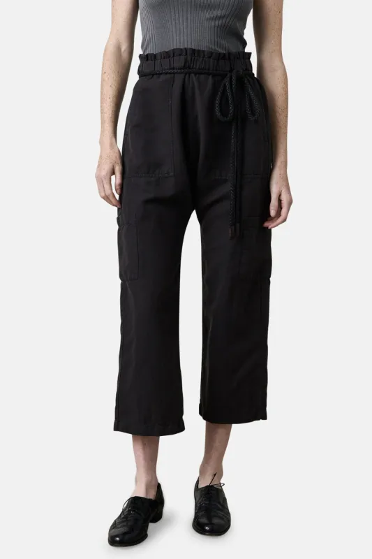 Shailey Paperbag Waist Pant Faded Black sold by Blue & Cream